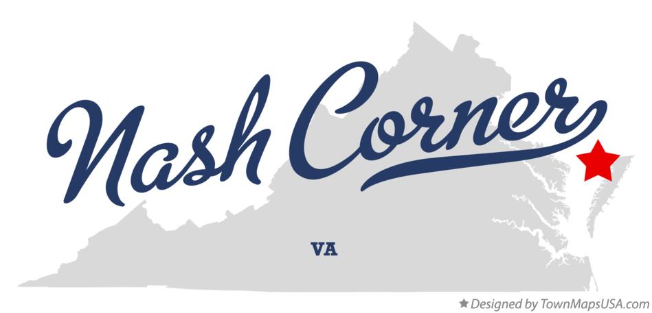 Map of Nash Corner Virginia VA