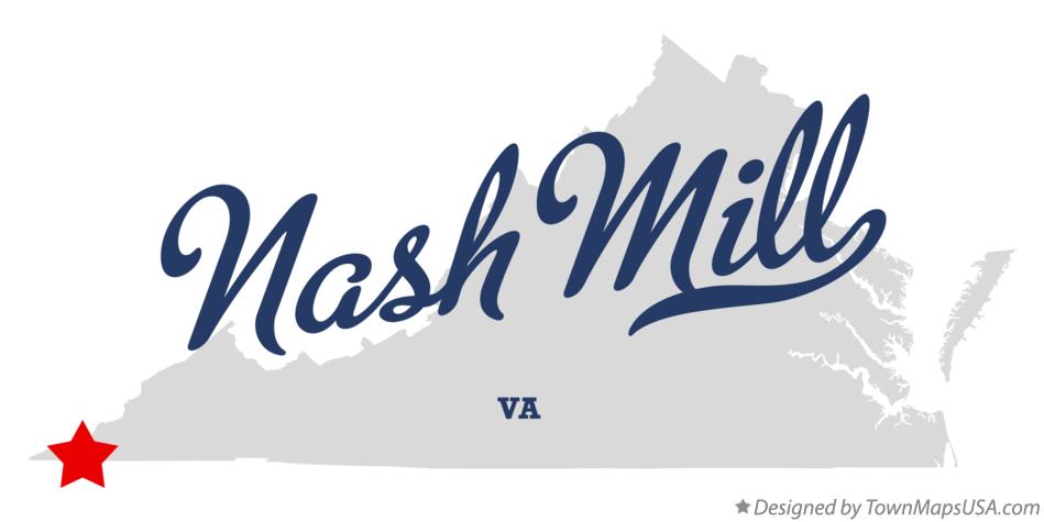 Map of Nash Mill Virginia VA