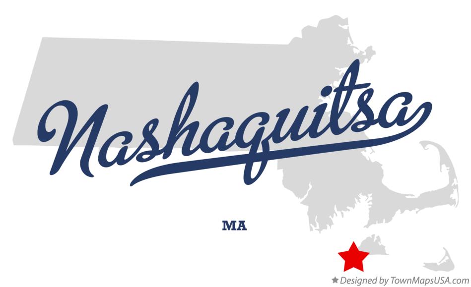 Map of Nashaquitsa Massachusetts MA