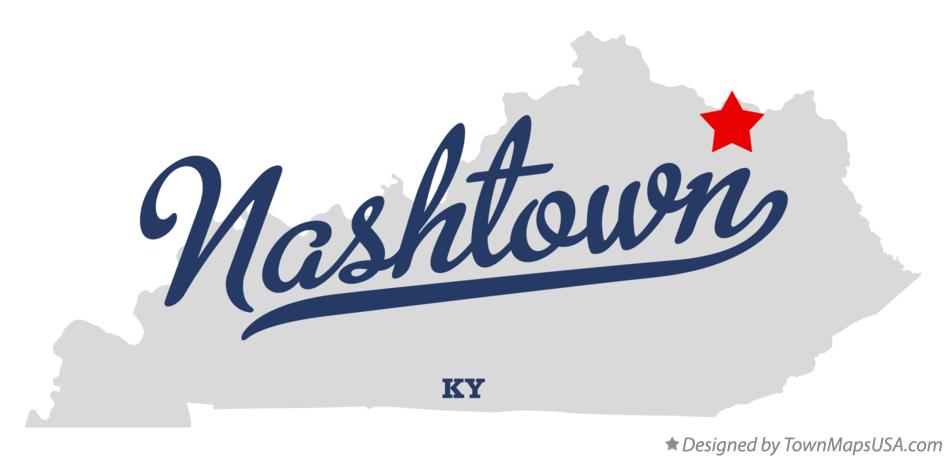 Map of Nashtown Kentucky KY