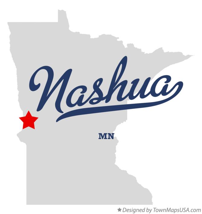 Map of Nashua Minnesota MN