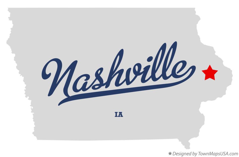 Map of Nashville Iowa IA