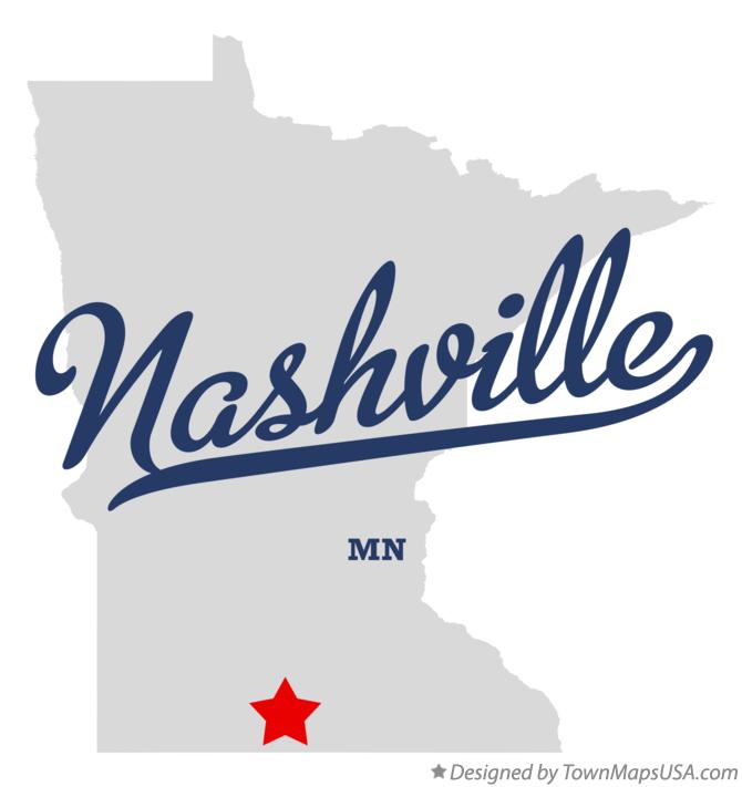 Map of Nashville Minnesota MN