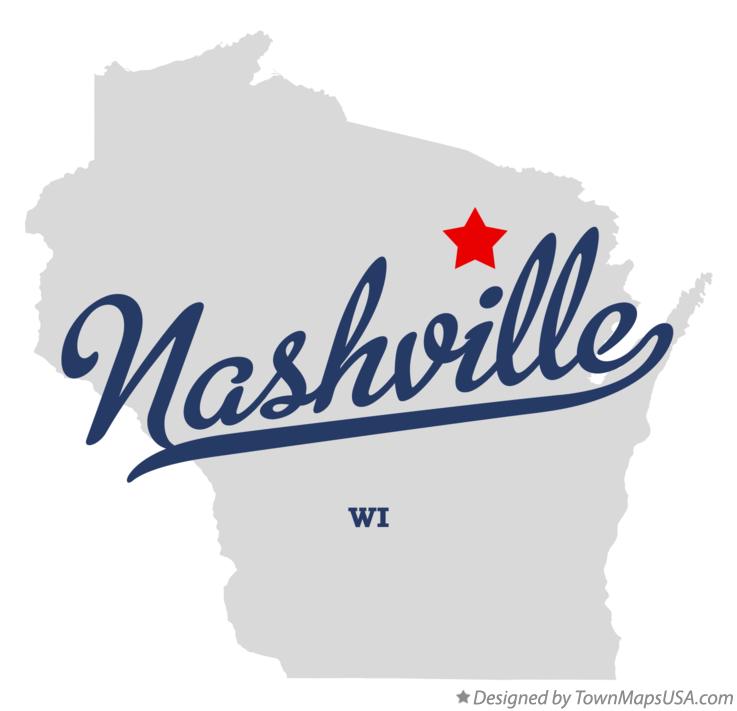 Map of Nashville Wisconsin WI