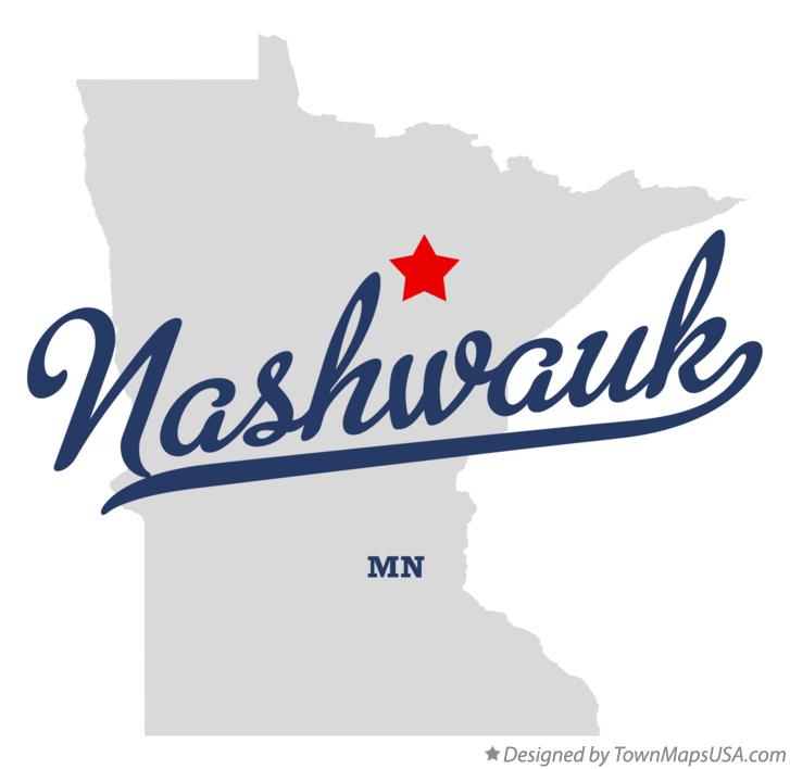 Map of Nashwauk Minnesota MN