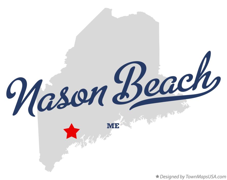Map of Nason Beach Maine ME