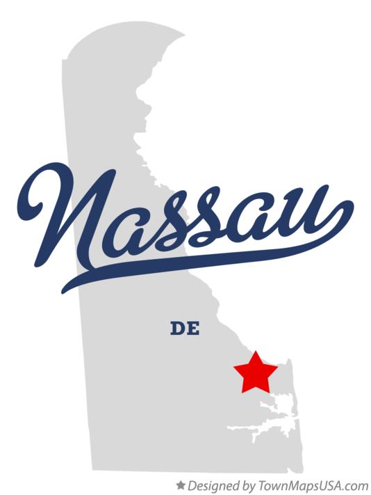 Map of Nassau Delaware DE