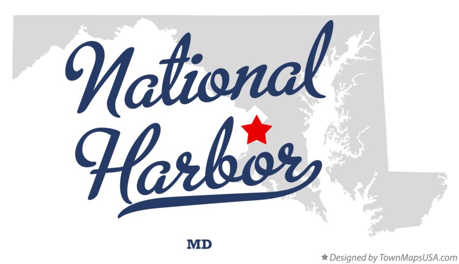 Map of National Harbor Maryland MD