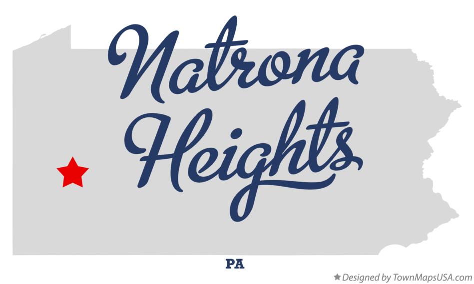 Map of Natrona Heights Pennsylvania PA