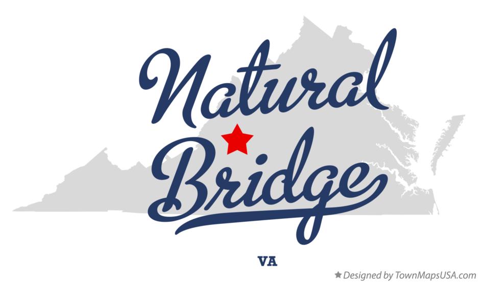 Map of Natural Bridge Virginia VA