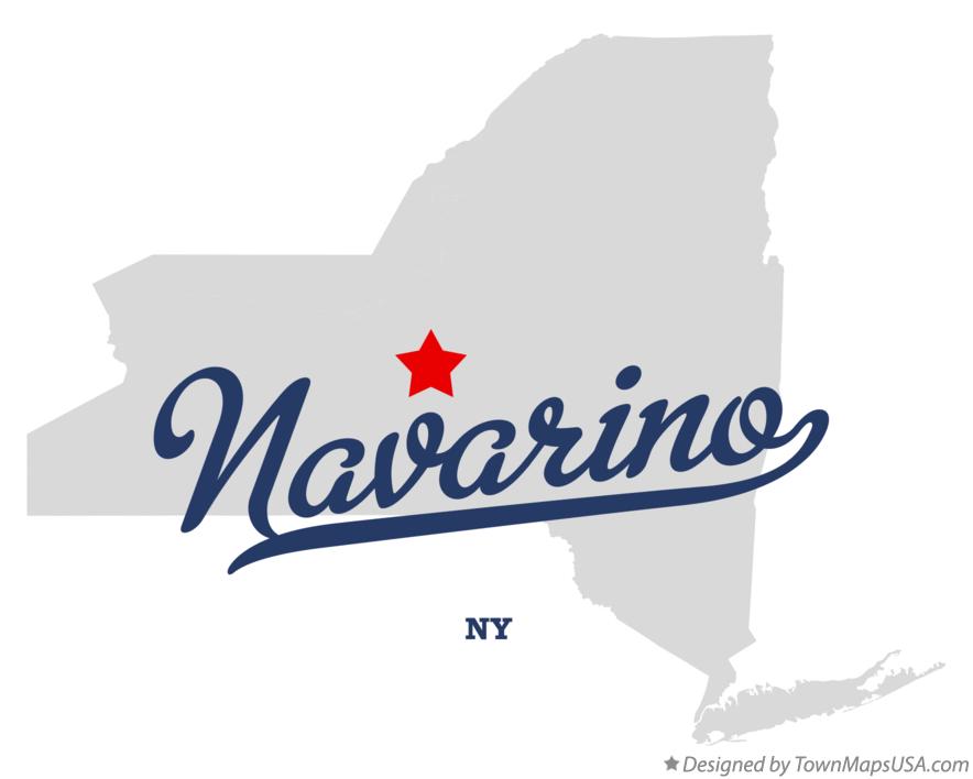 Map of Navarino New York NY