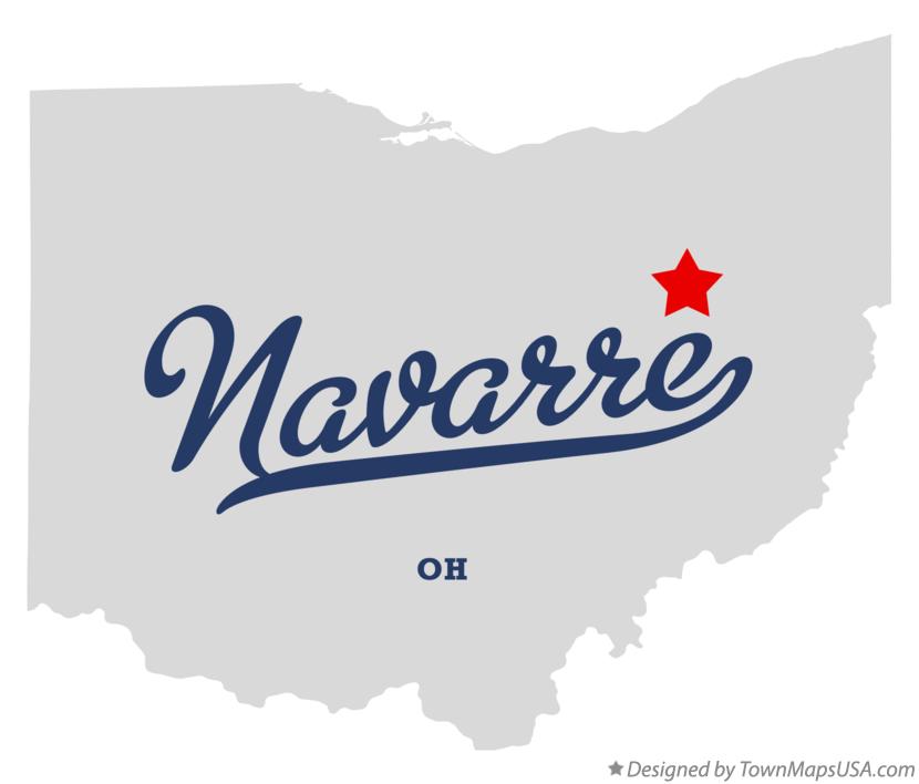 Map of Navarre Ohio OH