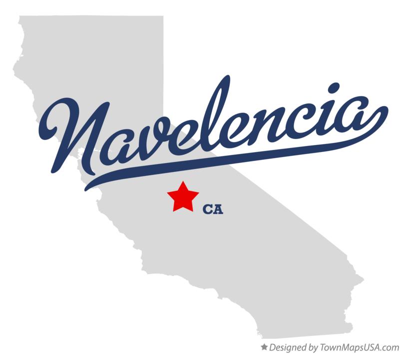 Map of Navelencia California CA