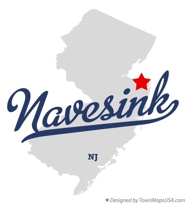 Map of Navesink New Jersey NJ