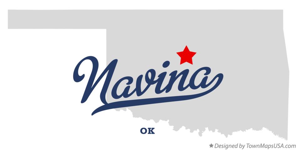 Map of Navina Oklahoma OK