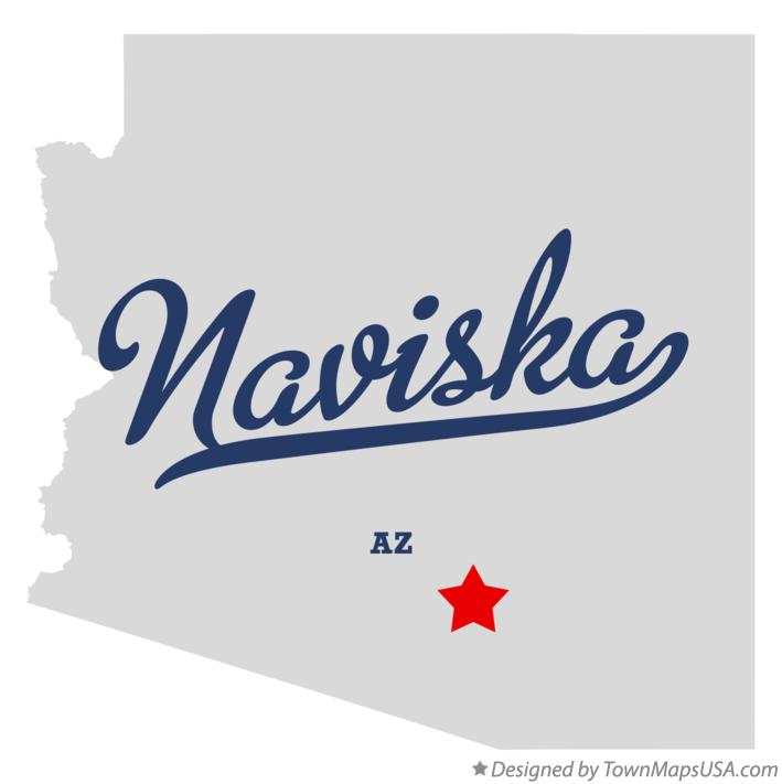 Map of Naviska Arizona AZ