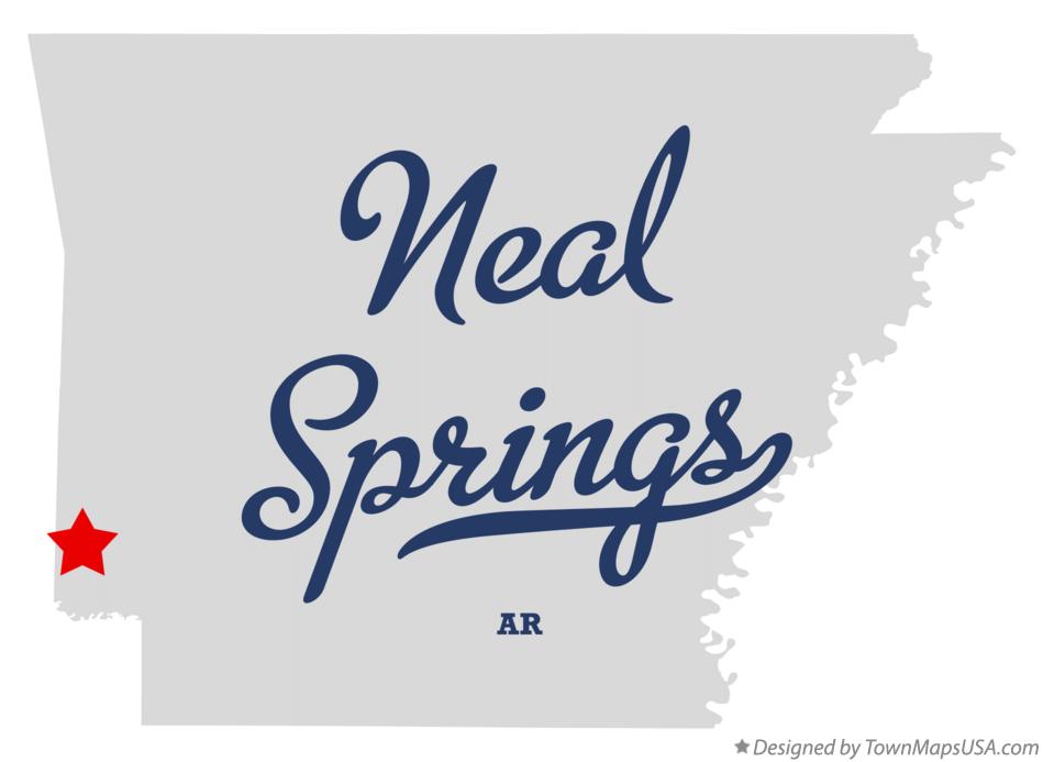 Map of Neal Springs Arkansas AR