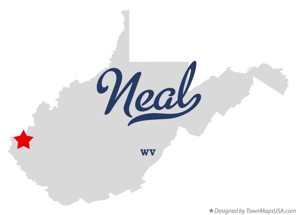 Map of Neal West Virginia WV
