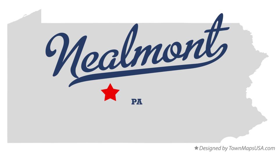 Map of Nealmont Pennsylvania PA