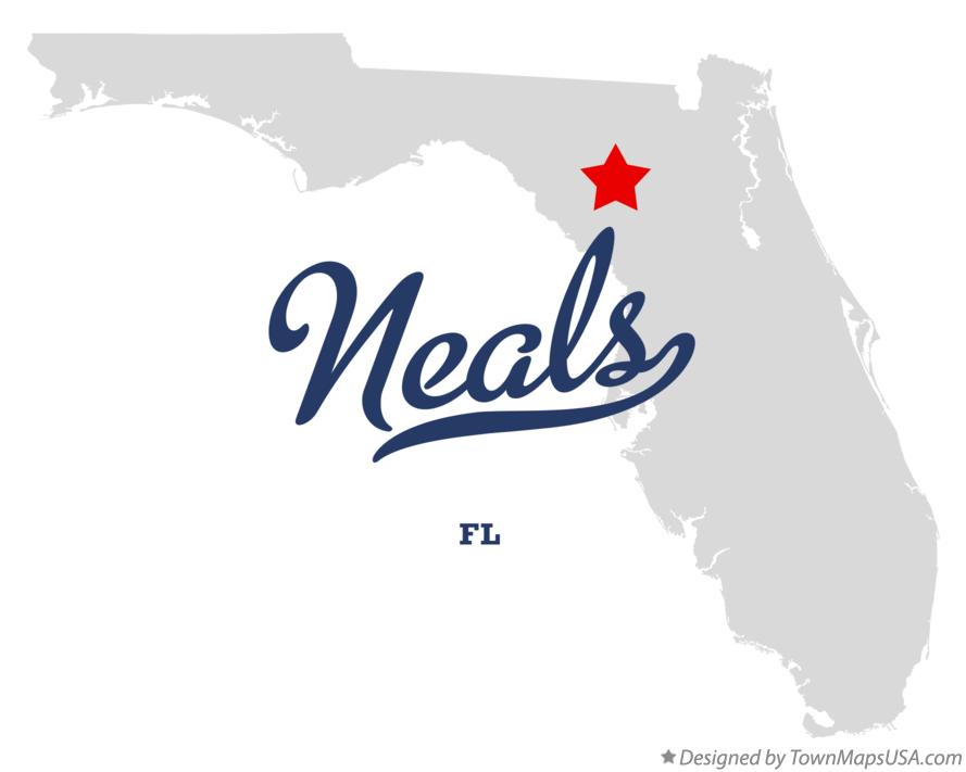 Map of Neals Florida FL