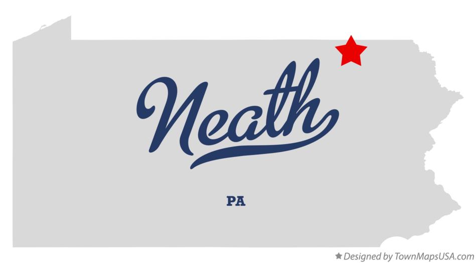Map of Neath Pennsylvania PA