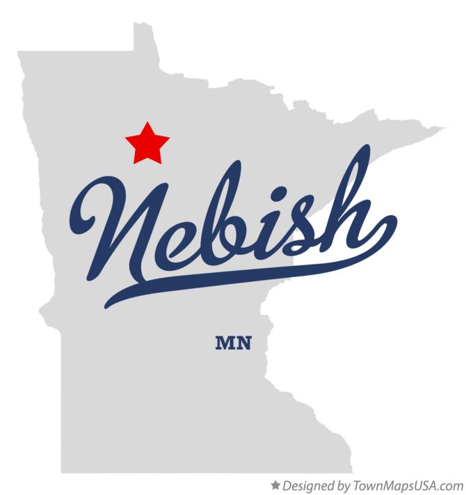 Map of Nebish Minnesota MN