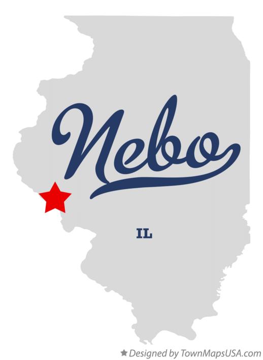 Map of Nebo Illinois IL