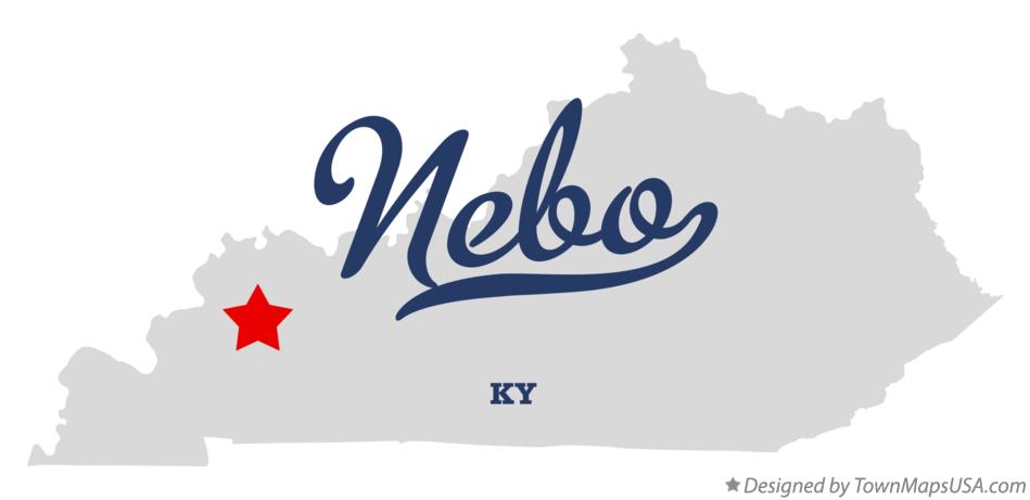 Map of Nebo Kentucky KY