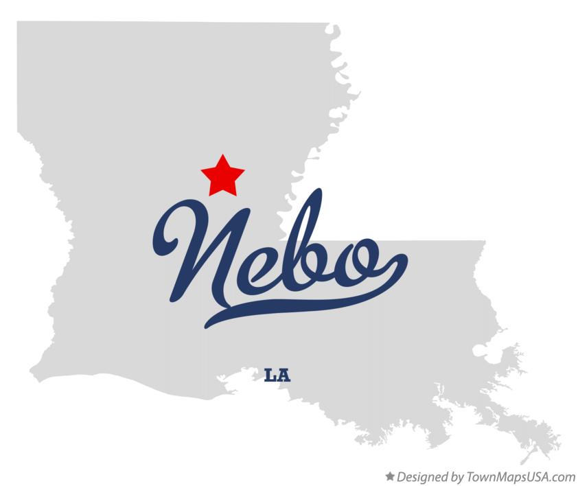 Map of Nebo Louisiana LA