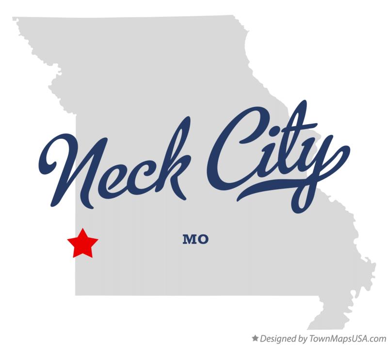 Map of Neck City Missouri MO