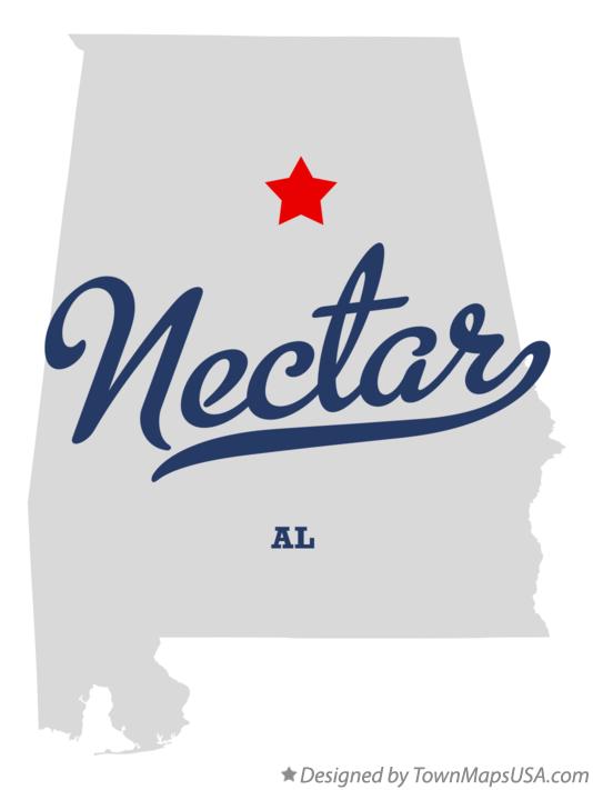 Map of Nectar Alabama AL