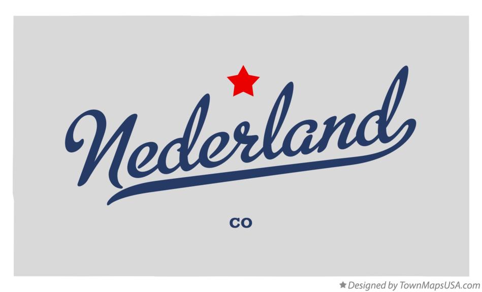Map of Nederland Colorado CO