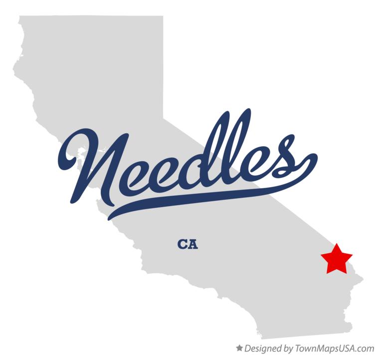 Map of Needles California CA