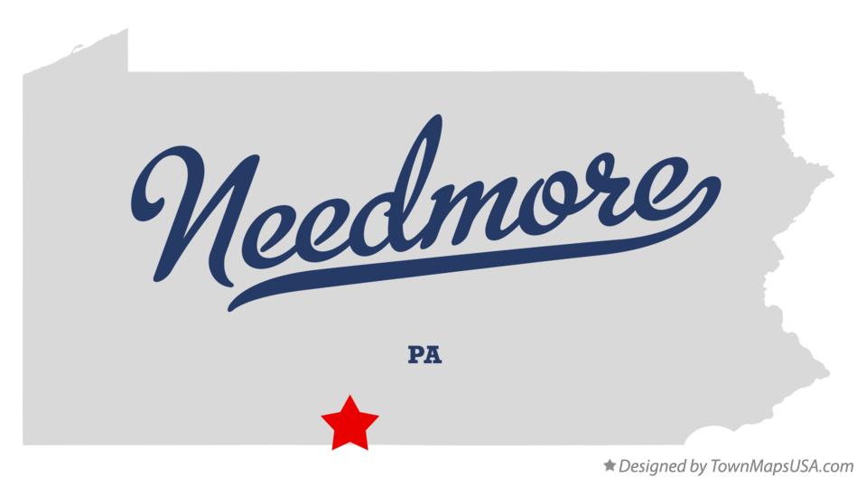 Map of Needmore Pennsylvania PA