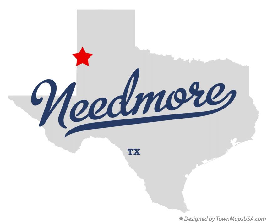 Map of Needmore Texas TX