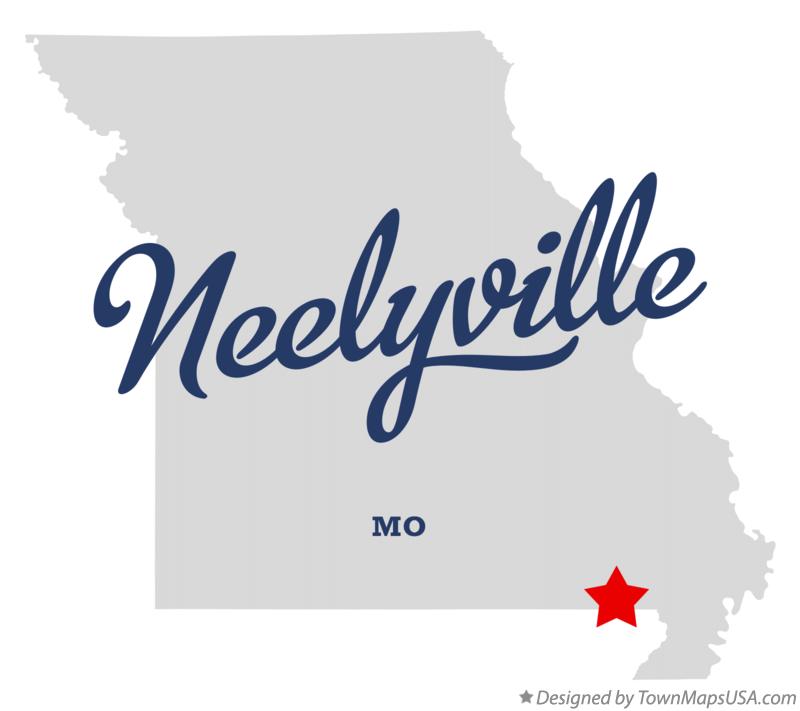 Map of Neelyville Missouri MO