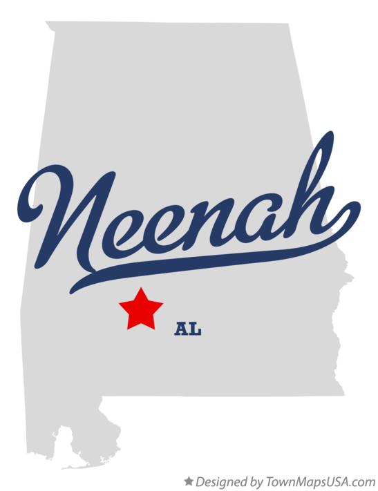 Map of Neenah Alabama AL