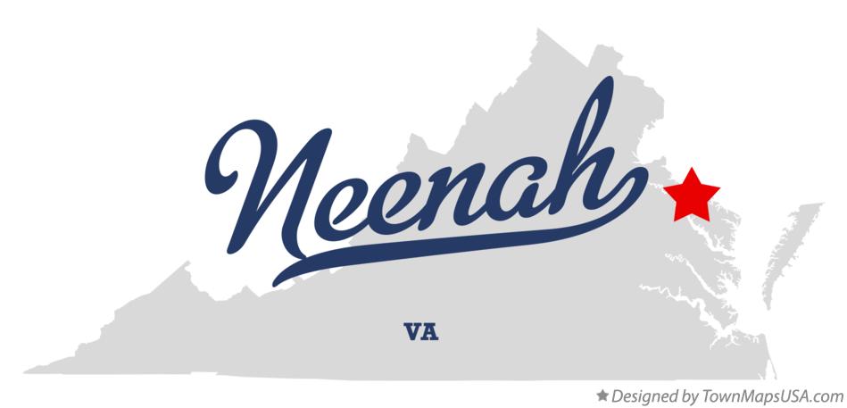 Map of Neenah Virginia VA
