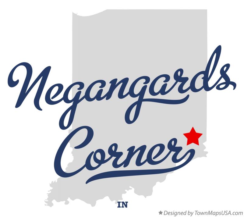 Map of Negangards Corner Indiana IN