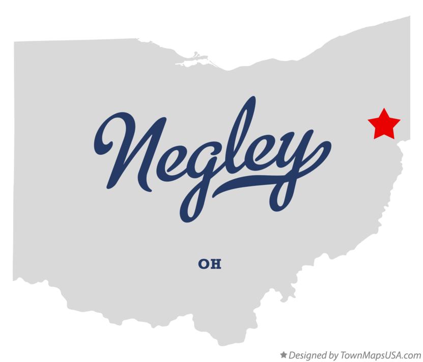 Map of Negley Ohio OH