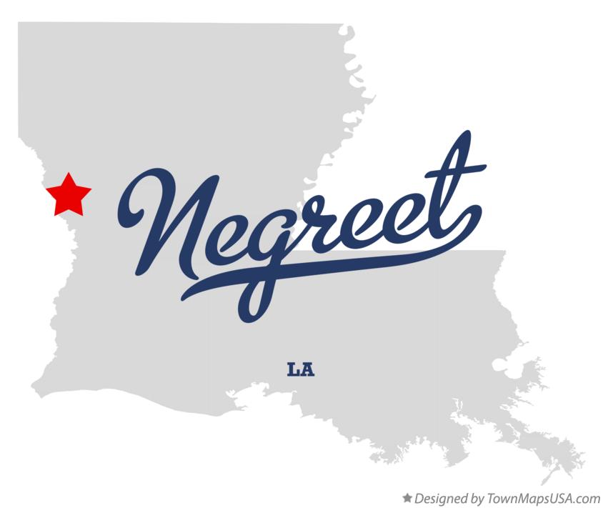 Map of Negreet Louisiana LA
