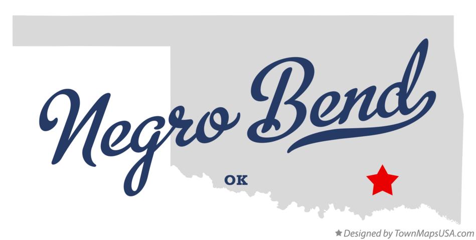 Map of Negro Bend Oklahoma OK