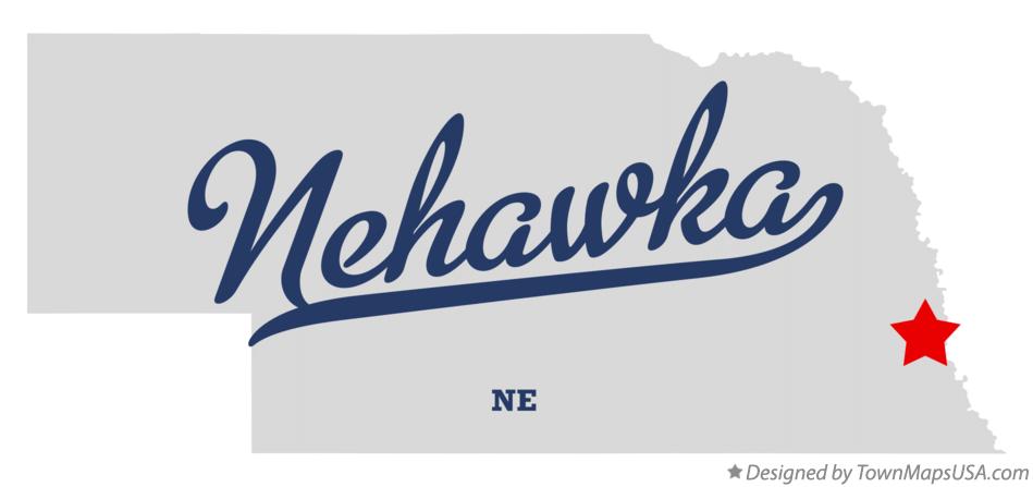Map of Nehawka Nebraska NE