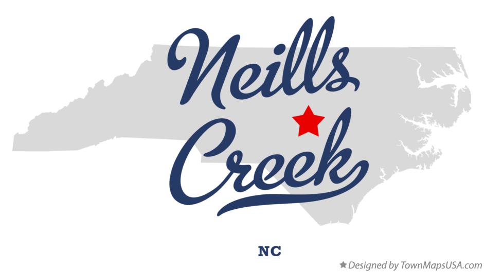 Map of Neills Creek North Carolina NC