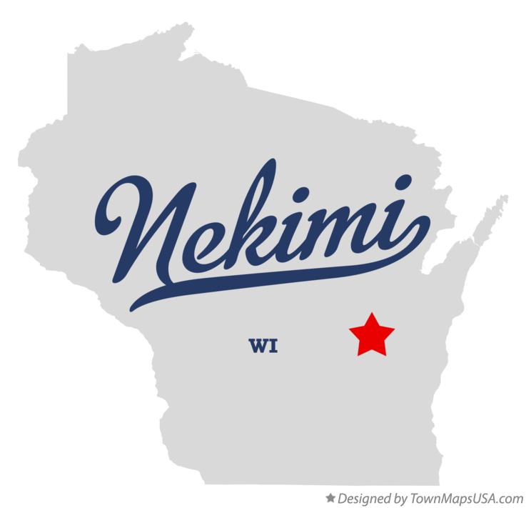 Map of Nekimi Wisconsin WI