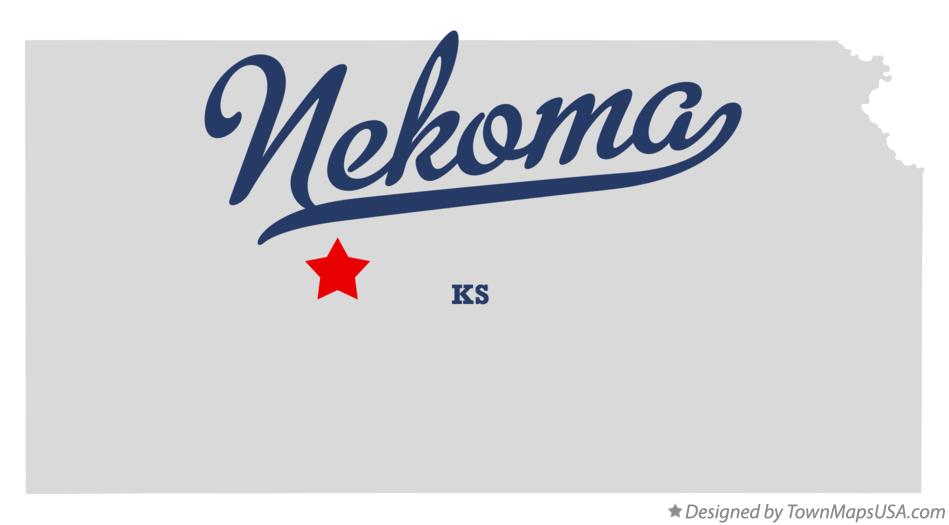 Map of Nekoma Kansas KS