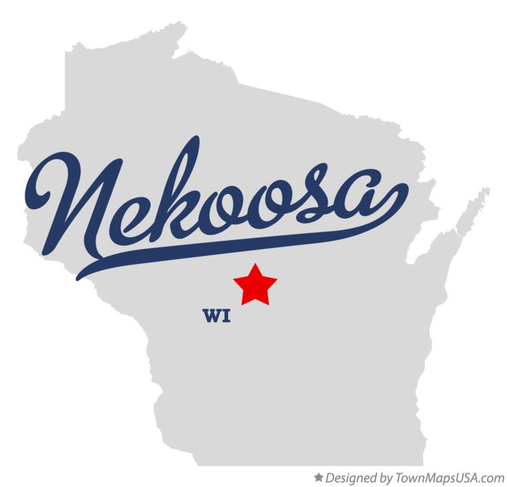 Map of Nekoosa Wisconsin WI