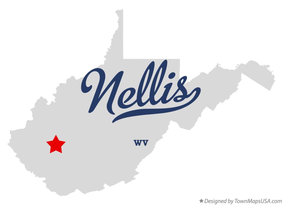 Map of Nellis West Virginia WV