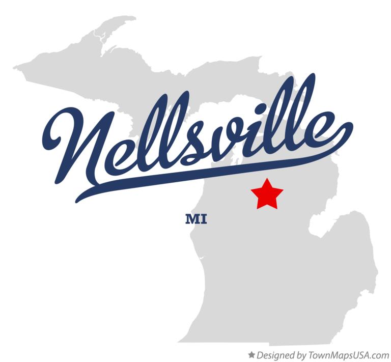 Map of Nellsville Michigan MI