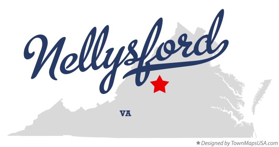 Map of Nellysford Virginia VA